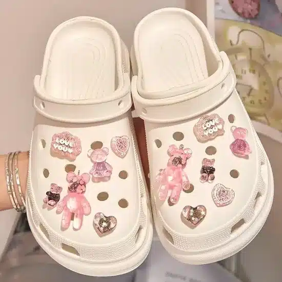Cute Bear Charm Clogs