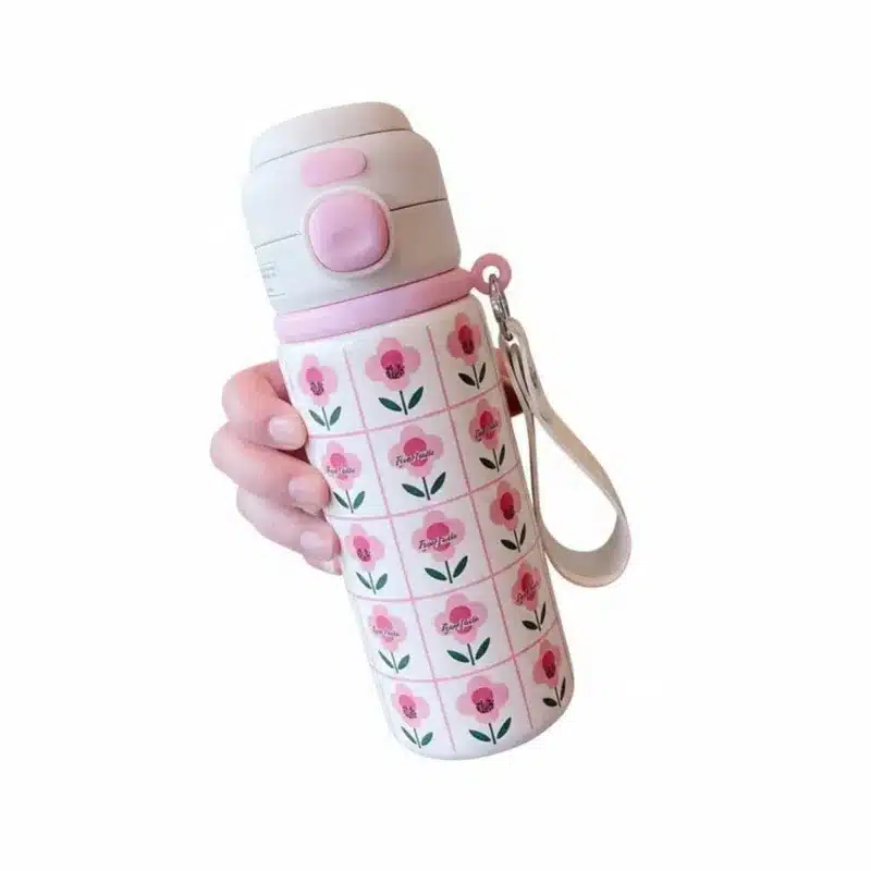 Floral Insulated Water Bottle