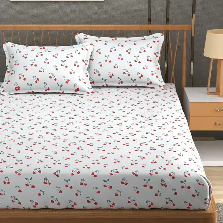 Floral Printed Bedsheet Set
