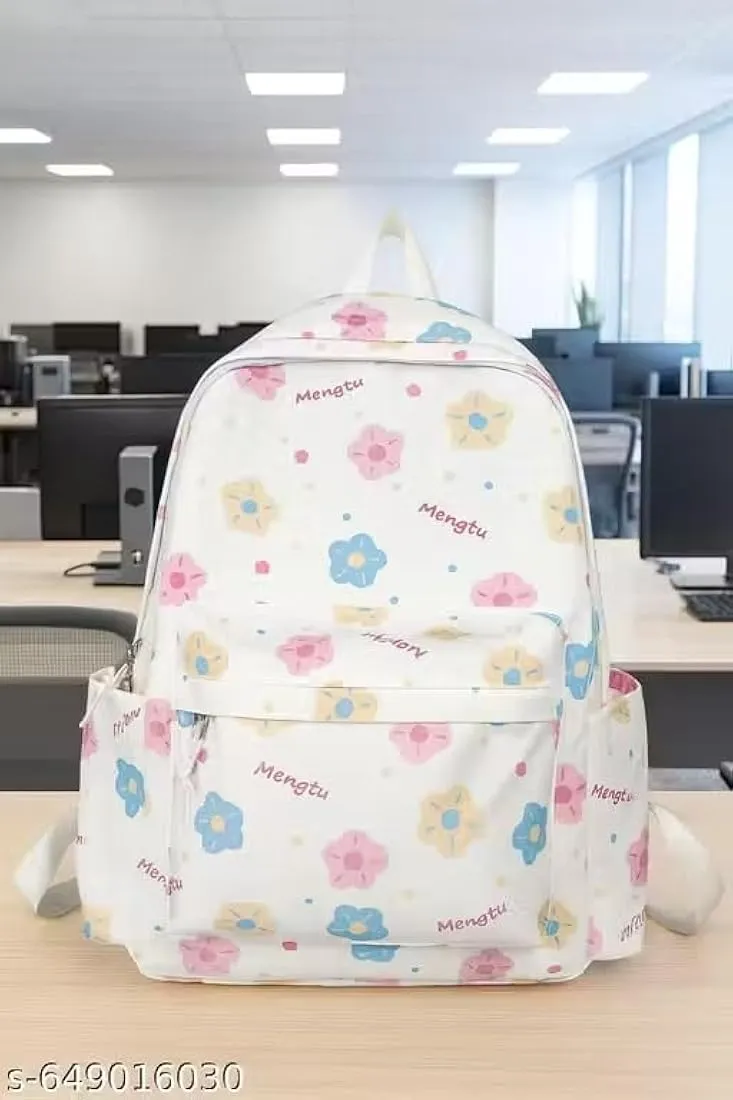 Cute Floral School Backpack