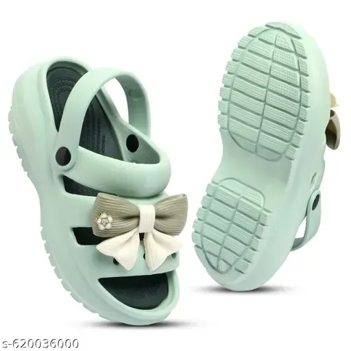 Girls Bow Clogs Sandals
