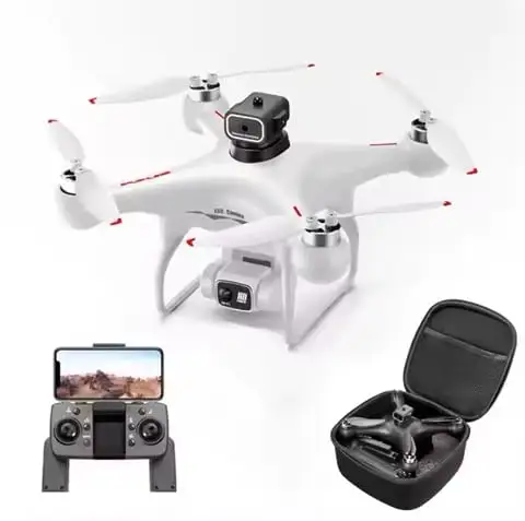 Smart Dual-Camera Foldable Drone with Remote Control and Carry Case